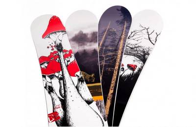 snowboard apo con fijaciones