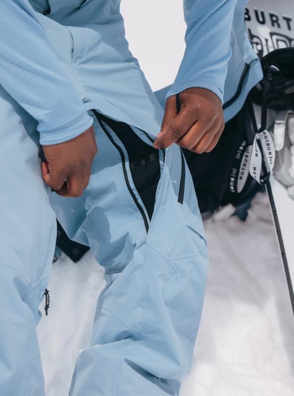 ilustración zip bajo pantalón de esquí