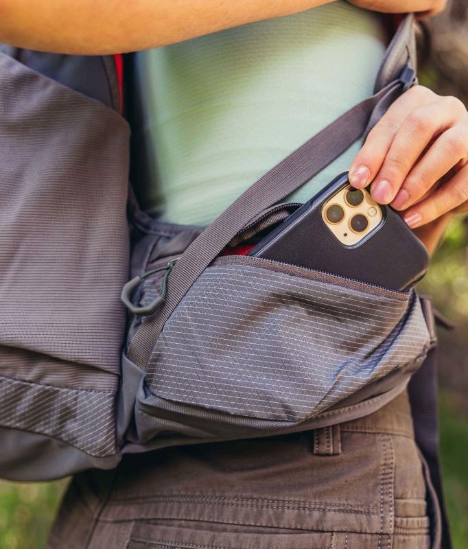 bolsillo en el cinturón lumbar